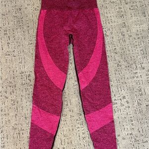 Pink and Burgundy Leggings